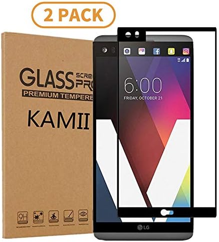 KAMII (2 Pack) LG V20 Tempered Glass Screen Protector, [Tempered Glass] [Full Cover][Anti-Scratch] [Bubble Free] Ultra Thin HD Clear 9H Hardness Shockproof Clear Screen Protector LG V20