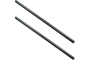 BESTIMEX Carbon Fiber Rods 15mm,for 15mm Rods Rail Support System, 16 inches Length,Matte Surface,Pack of 2(16 inches/40cm)