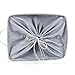 TheWarmHome Fabric Storage Basket Cloth Storage Bin Decorative Basket with Cotton Rope Handles Dog Toy Storage Shelf Basket Closet Basket for Home Office Books(Extra Jumbo, Grey)