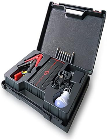 Portable Car Jump Starter, Gosin 400a Peak Current 13800mah Booster Emergency Power Source and High Capacity Power Bank with LED Flashlight, Cobalt-lithium Polymer Battery