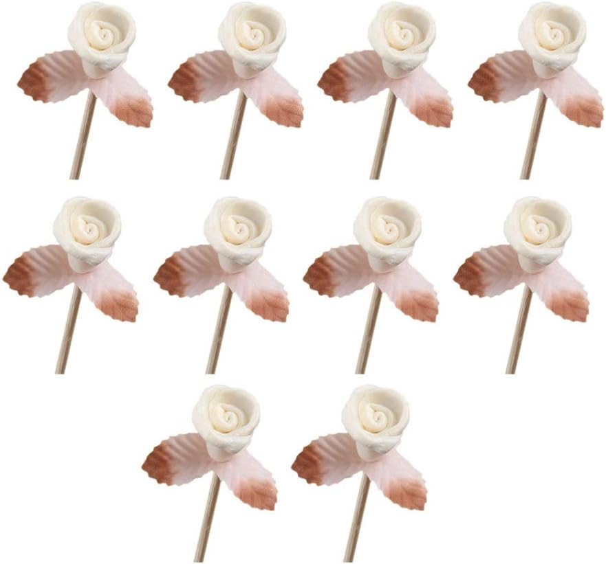 SUPVOX Rattan Reed Diffuser Sticks with Decor 10 Pcs Natural Aroma Oil Diffuser Reeds for Home Office Wedding Scented Oil Diffusers - Image 4