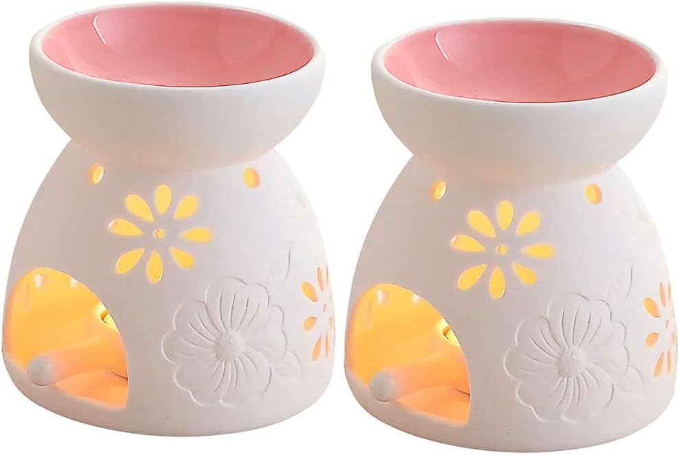 Singeek Ceramic Tea Light Candle Holder/Wax Melt Warmer