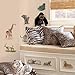 RoomMates RMK1130SCS Safari Peel & Stick Wall Decals, 19 Count