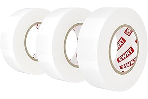 SWRT 0.7 in x 66 FT White Electrical Tape Waterproof, 3 Pack High Temp Electric Tape Under 600V for All Weather - UV Protection - Flame Retardant