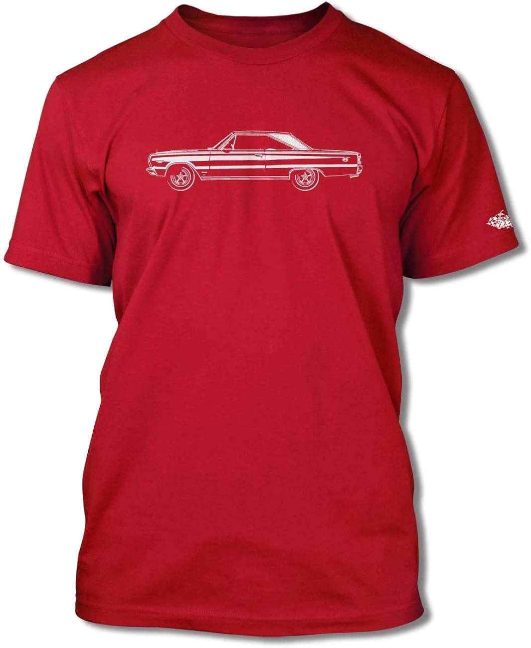Chrysler Plymouth GTX Men's T-Shirt - Heather Olive Green, Size L, Vintage Car Tee