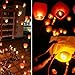 Foxnovo Eco-friendly Oval-shaped Sky Lantern Chinese Kongming Lantern Wishing Lamp - 10 pcs/set (Random Color)