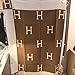 Initial Letter H Cashmere Knitted Throw Blanket for Couch/Chair/Love Seat/Car Camping Blanket Shawl 55