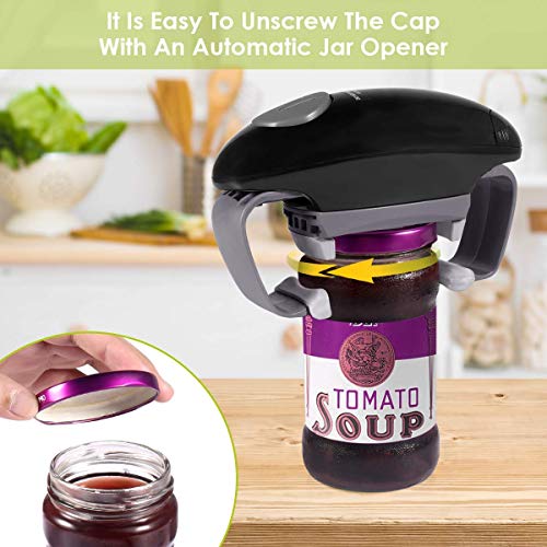 Electric Jar Opener, Restaurant Automatic Jar Opener for Seniors with Arthritis, Hands Free
