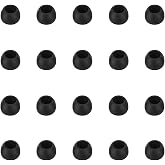 WKYMY Silicone Small Replacement Earbud Tips Eartips for In-Ear Headphones Rubber Tips Earbuds Cap 10 Pairs (Black)