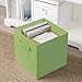 ShellKingdom Storage Bins, Foldable Fabric Storage Cubes And Cloth Storage Organizer Drawer For Closet And Toys Storage, 2 Pack (Green)