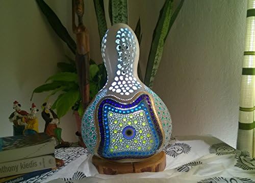 Mandala V5 | Gourd Lamp Shade Night Light Unique Birthday Christmas Gift Idea Women Boho Living Room Home Decor