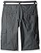 Southpole Big Boys Belted Ripstop Basic Cargo Short with Washing All Season, Charcoal, 12