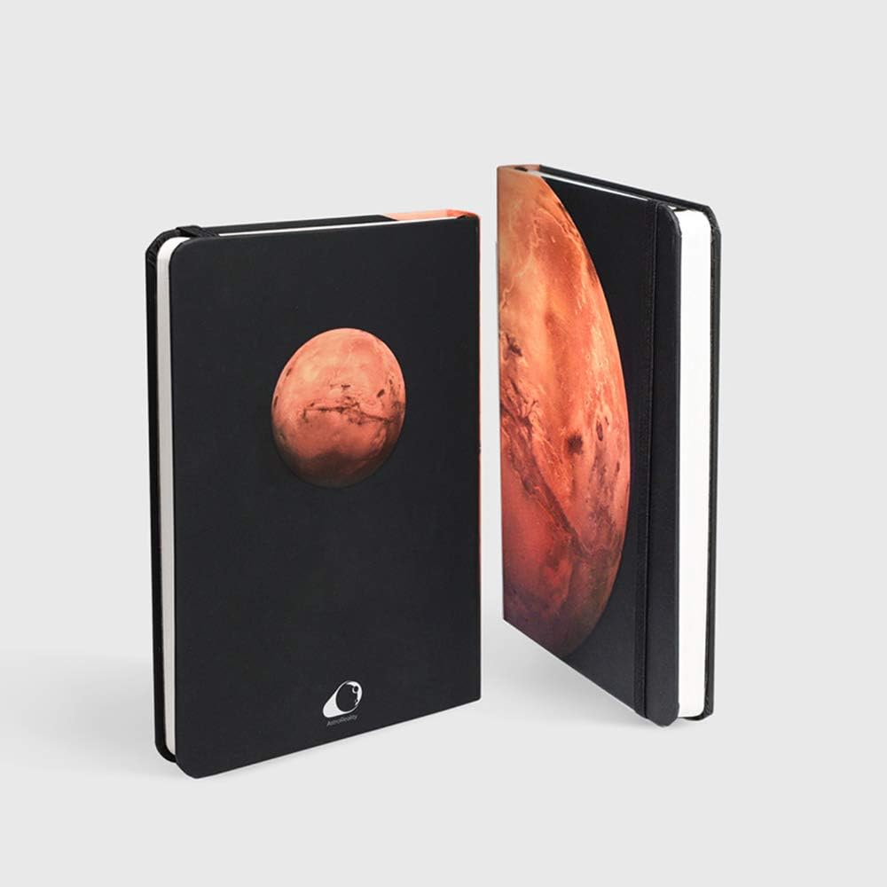 AstroReality: Planetary AR Notebook, Embossed Hardcover Writing Journal, Augmented Reality App Enabled, 7x5 Inches, 176 Graph + Blank Pages, Perfect Space Gift (Mars) : Office Products