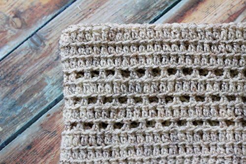 Small Infinity Scarf | Cream Wheat Colored Soft Washable Wool-Blend Yarn