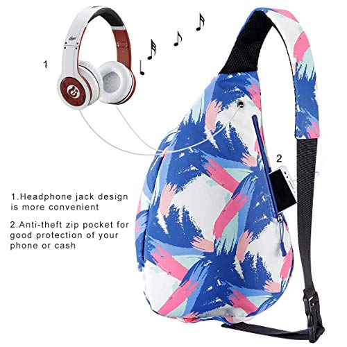 KAMO Sling Backpack - Rope Bag Crossbody Backpack Travel Multipurpose Daypacks for Men Women Lady Girl Teens