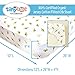 My Tiny Tot Baby Crib Sheets Boy or Girl (2 Pack) – Organic Cotton Fitted Crib Sheet Set for Baby Crib Mattress – Extra Soft, Premium Baby Nursery Bedding – Owl