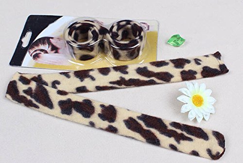 1 pcs Brown Leopard French Hairagami Hair Braider Twist Bun Poly Tail Holder styling Snap AOSTEK(TM) by Aostek