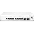 HPE Networking Instant On Switch Series 1930 8-Port Gb Smart-Managed Layer 2+ Ethernet Switch | 8X 1G | 2X SFP | US Cord (JL680A#ABA)