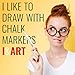 White Chalk Markers I&ART - White chalk pen fine tip 0.12in - 2 pcs for kids craft, Bistro, Mirrors, Glass, Windows, Blackboard, Chalkboard