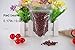 SumDirect 100pcs 3.5x5.5 Inches Clear Stand Up Food Bags, Self-Sealing Zipper Stand-up Food Pouches Snack Packing Bag with Tear Notch Heat Resealable for Storing, Cookie, Snack Tea and Drinking