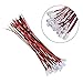 AYE 60pcs Micro JST-PH 2.0 Connector (Male & Female, 30 Pairs, 10cm, Red, 24AWG)