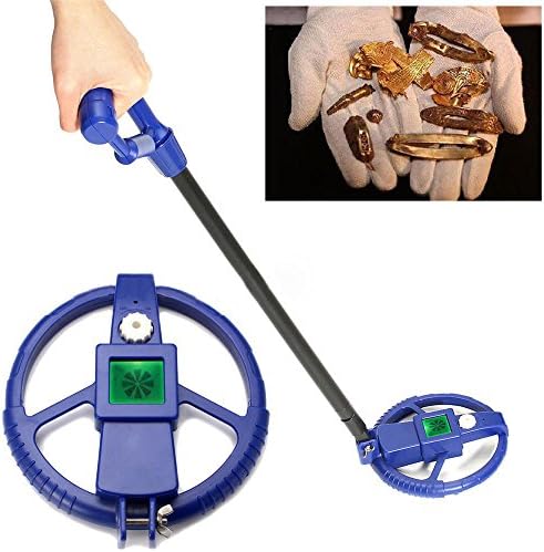 Education Underground Metal Detector with High Sensitivity Adjustable Shaft, Parents-Kids Beach Coins Gold Stud Finder Metal Searcher Treasure Hunt Hobby Junior Kids Children Toys (A)