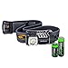 EdisonBright Fenix HL50 365 Lumen Light Weight LED Headlamp with AA Extension Tube, CR123A Lithium Battery AA Alkaline Battery