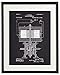 IDIOPIX Tesla Patent Prints Chalkboard Art Print Set of 6 Prints UNFRAMED No.1
