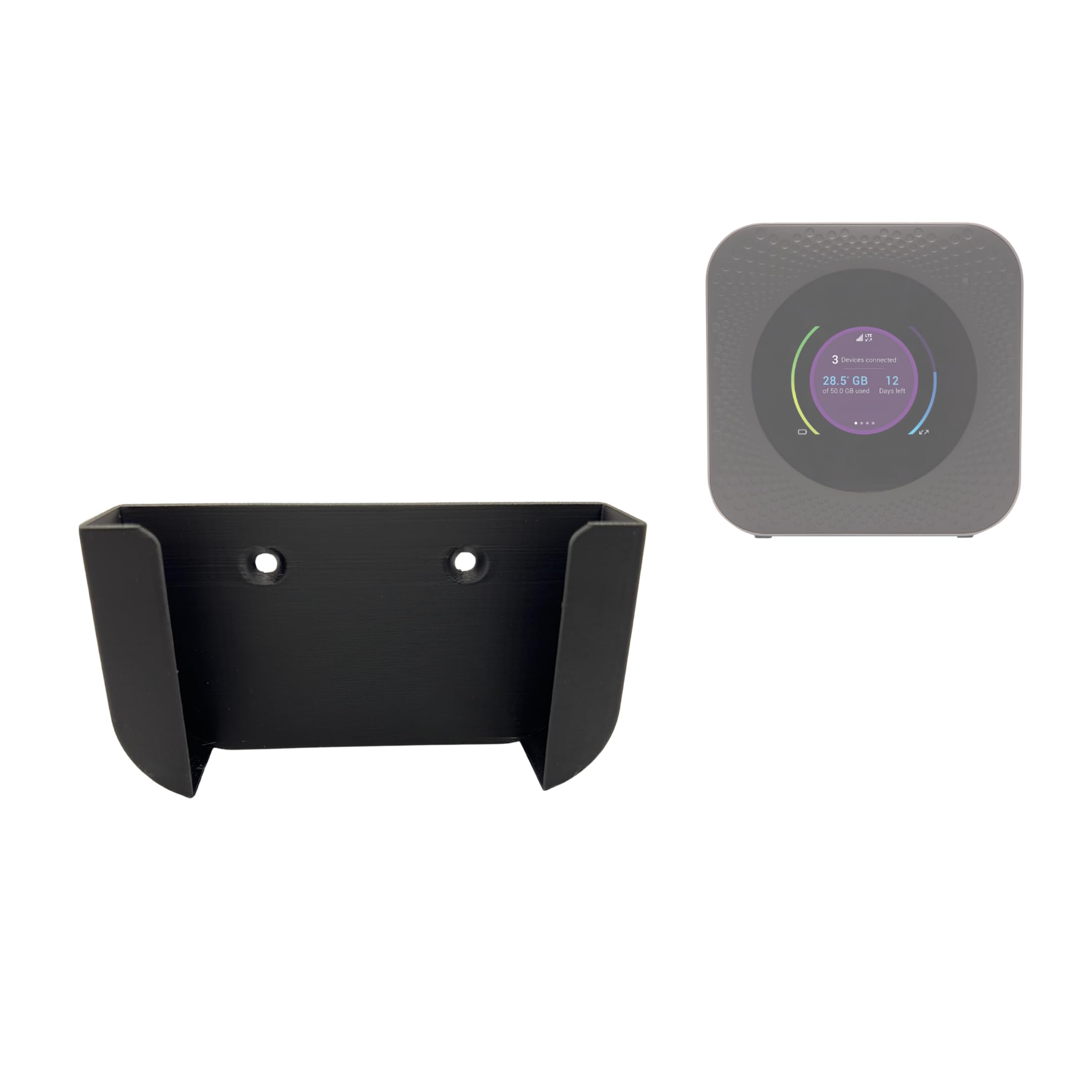 3DHerb Wall Mount compatible with Netgear Nighthawk M1 M2 M5 Router Mount for Quick and Easy Mounting on the Wall in Caravans etc. Made in Germany
