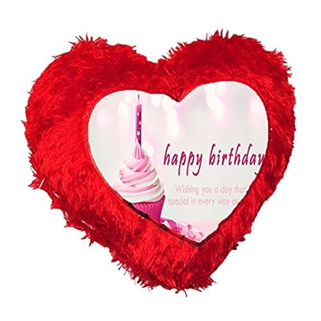 Buy E Shop Happy Birthday Beautiful Heart Shape Printed Fur
