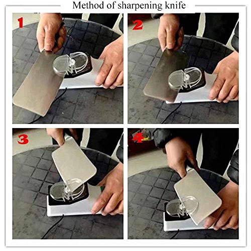 Professional Electric Knife Sharpener, Small Multifunctional Kitchen Knife Sharpener, Sharpens Dull Knives Quickly Safe and Easy to Use, Knife Sharpener System for All Kinds Cutlery, Chefs Best Choice