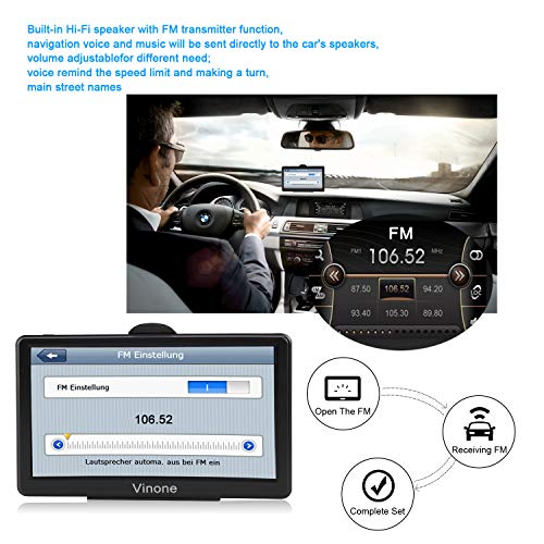 GPS Navigation for Car,Latest 2021 Map 7 inch Touch Screen Car GPS