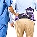 Medical Gait Belt, Soft Nylon Transfer Belt With 6 Handles And Quick Release Buckle, Machine Washable - Back 4