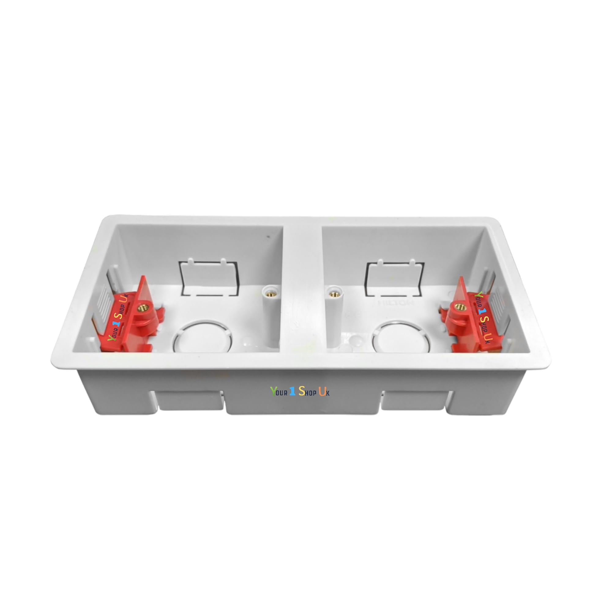 1g +1g Dry Lining Back Box 2 Gang 35mm Dual Dry Lining Plasterboard Wall Mounting Back Box 1g +1g 35mm Electrical Socket Switch Recessed Wall Pattress 35mm - 1 Back Box Pattress