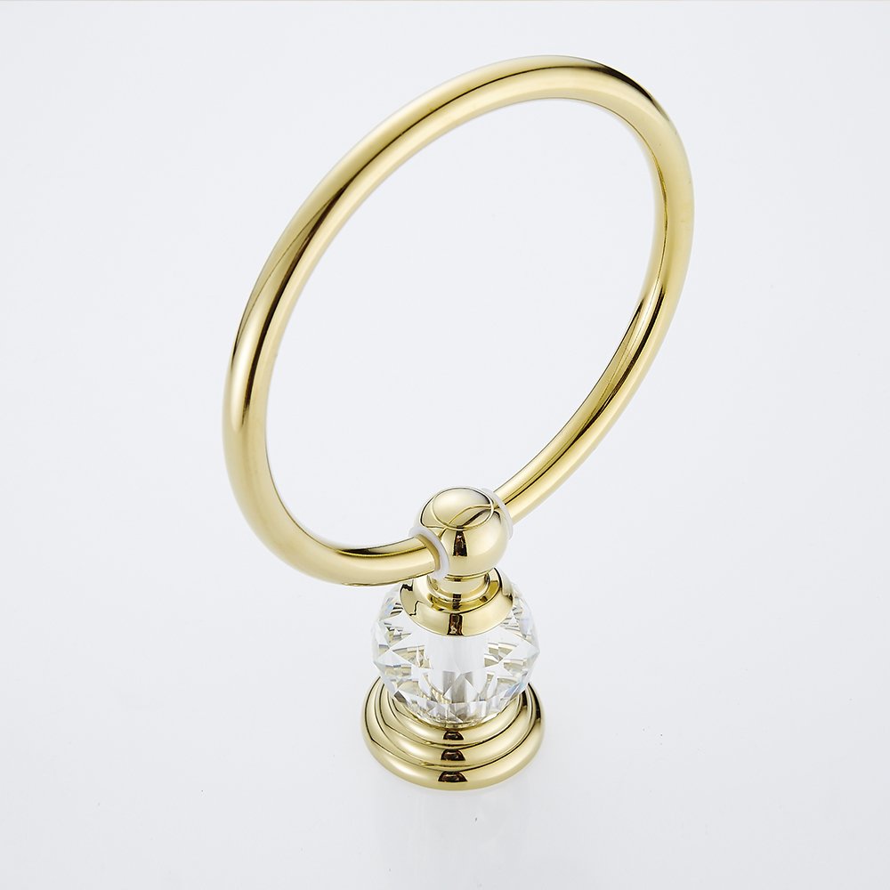 AUSWIND European Antique Luxury Gold Polished Stainless Steel Crystal