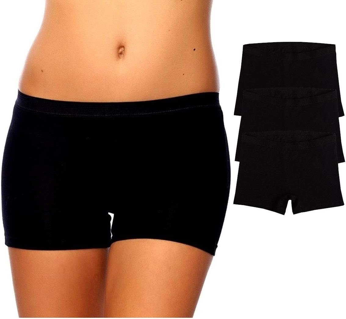 Women's Comfortable Cotton Bike Yoga Boxer Brief Boyshort