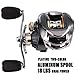 Sougayilang Baitcasting Reel, 11+1 Stainless Steel Bearings, 18LB Super Drag, Magnetic Brake System Fishing Reel for Bass, Crappies, Perch, Trout, Walleyes Fishing
