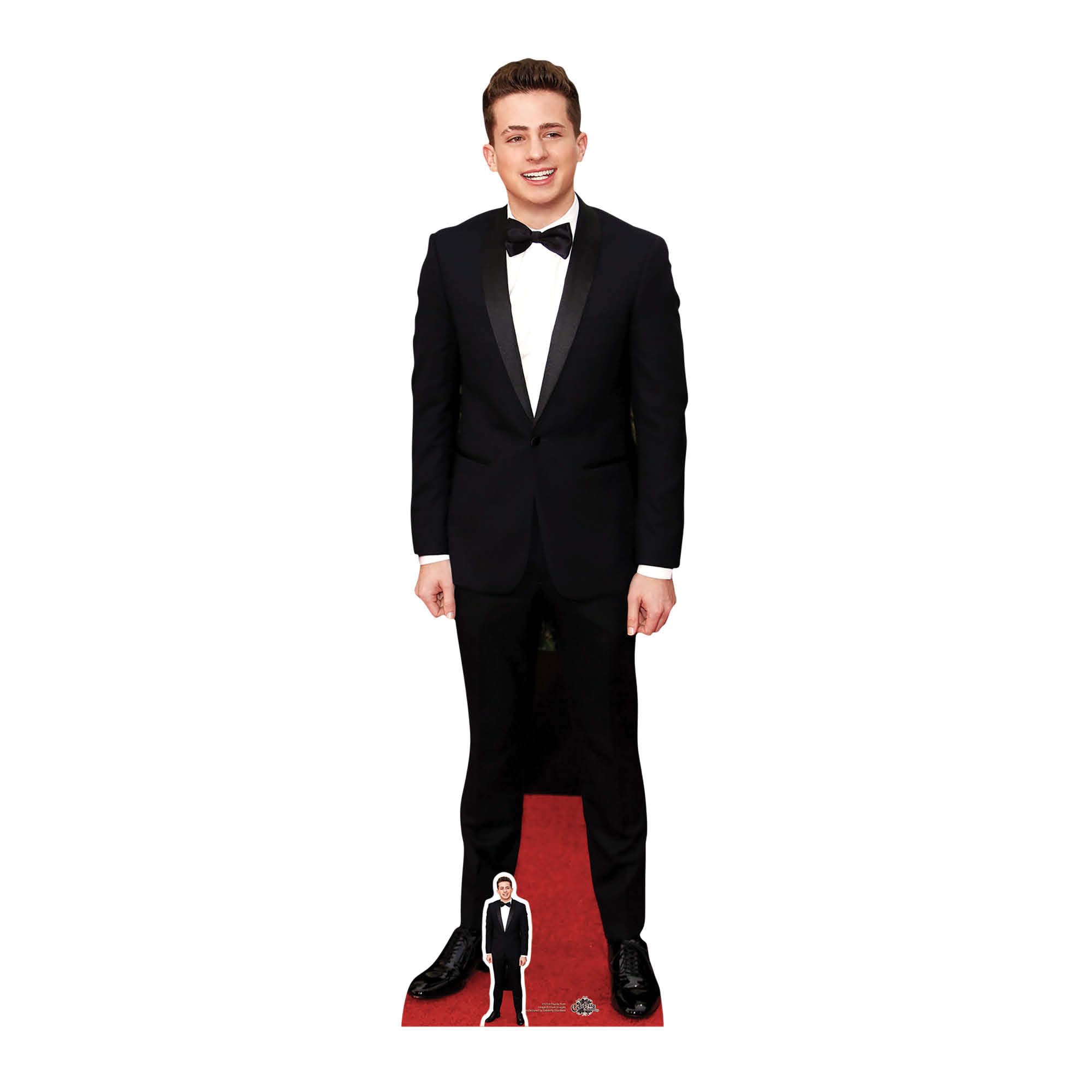 Charlie Puth Lifesize Cardboardcut Out with Free Mini Cut Out of Cardboard, cardboard, Multi-Colour, 180 x 53 x 180 cm