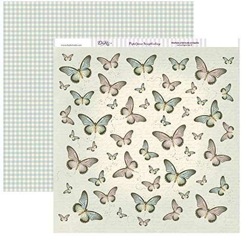 Dayka SCP-070 Set of 12 Butterfly Papers 30 x 30 cm