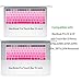 ProElife Ultra Thin Keyboard Cover Skin for MacBook Pro 13-inch 15-inch with Touch Bar (Model A2159, A1989, A1990, A1706, A1707) (2019 2018 2017 2016) (Ombre Pink)