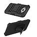 J7 Case, LK Heavy Duty Shock Absorption Black Armor Holster Defender Full Body Protective Hybrid Case Cover with Belt Clip for Samsung Galaxy J7 2015
