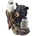 Black Bear Glass Salt and Pepper Shaker Set Sculpture Kitchen Decor in Rustic Lodge and Cabin Figurines by Home-n-Gifts