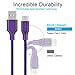 USB Type C Cable, 4-Pcs (1ft,3ft,6ft,10ft) Fasgear Braided Fast Charging Type-C 2.0 Cable Compatible with Note 9/S9/S10, LG V30/V20 G6 G5,Google, Switch, Pixel, XL and More (Purple)