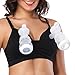 Hands-Free Pumping and Nursing Bra Adjustable Breast-Pumps Holding Bra by Momcozy - Suitable for Breastfeeding-Pumps by Medela, Lansinoh, Philips AVENT, Bellema, Spectra, Evenflo and more (Black, M)