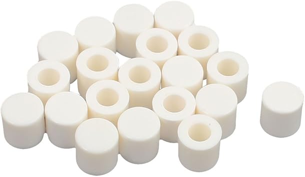 Amazon Co Jp Uxcell スイッチキャップ スイッチカバー タクトスイッチ 丸型 ホワイト 6mmx6mm 個入り 産業 研究開発用品