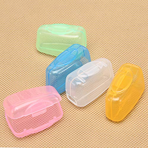 Senkary 20 Pieces Toothbrush Head Cover Toothbrush Cap Toothbrush Head Protector Holder Toothbrush Protective Case for Travel or Home, 5 Colors - Thumbnail 2
