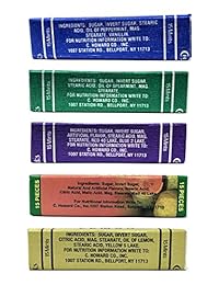 Chowards Mints Variety Pack of 10 - Violet, Spearmint, Peppermint, Guava and Lemon with Tru...