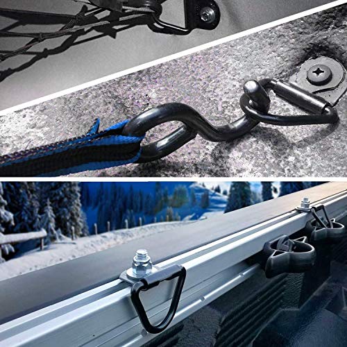 5 Pack of T Slot Nuts-Tie Down Anchors-3/8-16x1 Socket Head Cap Screws Kit for Toyota Tunda & Toyota Tacoma Pick-Up Truck Bed Deck Rails Trailer Warehouse Boat Bed Deck Rail Accessories & Tie Downs