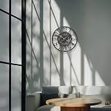 Garden Mile Vintage Open Face Green Wall Clock 30cm Outdoor Waterproof Clock view 5