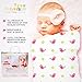 3 Pack Soft & Breathable Baby Swaddle for Deeper Sleep. Cute Pink Durable Receiving, Swaddling Blankets. Calms Cranky Newborn Girls. A